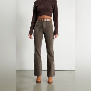 PacSun Brown High Waisted Bootcut Jeans